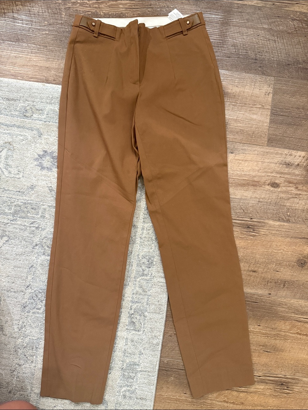 Massimo Dutti Women’s Classic Tailored Pants in Brown